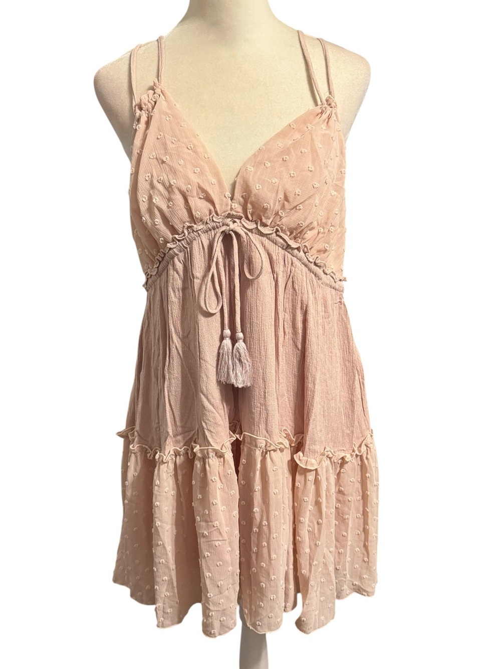 ENDLESS BLU romantic peasant backless baby doll